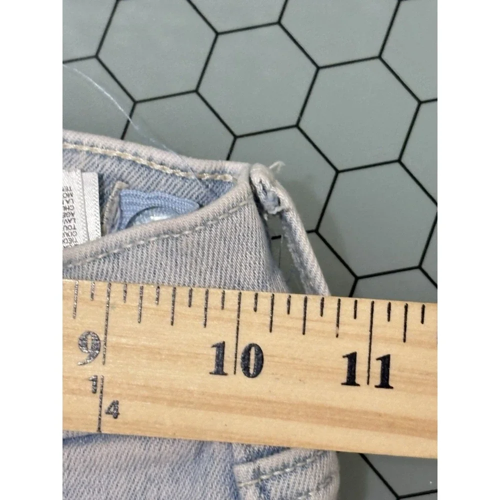 OLD NAVY GIRLS JEANS SIZE 10 BALLERINA JEGGINGS LIGHT WASH DENIM RAW‎ HEM